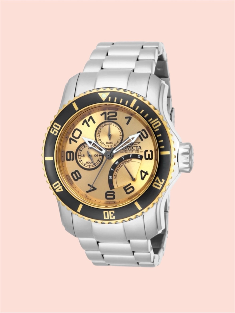 Invicta Men’s Gold Stainless Steel Watch